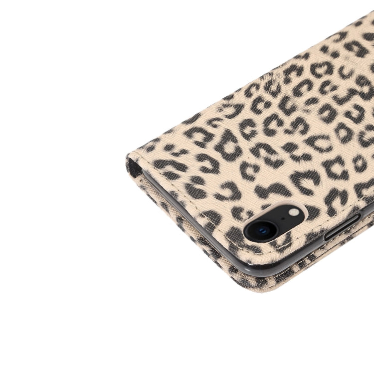 For iPhone XR Leopard Pattern Horizontal Flip Leather Case with Holder & Card Slots