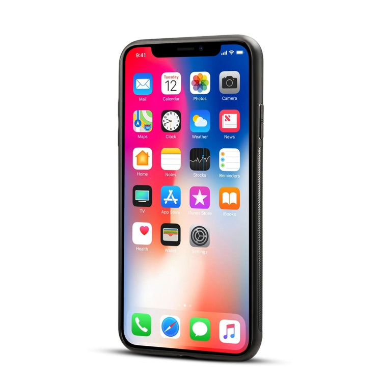 For iPhone XR Dibase TPU + PC + PU Crazy Horse Texture Protective Case