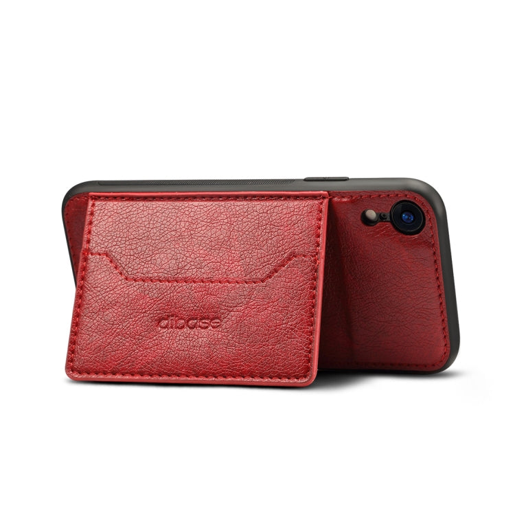 For iPhone XR Dibase TPU + PC + PU Crazy Horse Texture Protective Case