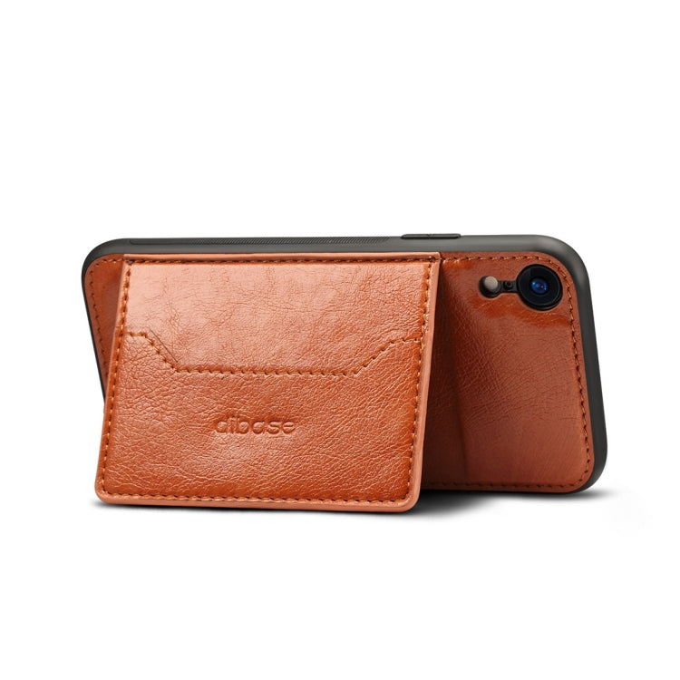 For iPhone XR Dibase TPU + PC + PU Crazy Horse Texture Protective Case