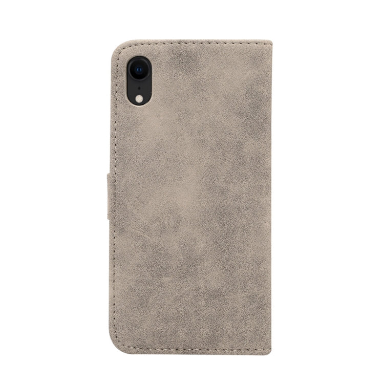 For iPhone XR Sheep Bar Material Horizontal Flip PU Leather Case with Holder & Card Slot & Wallet & Photo Frame