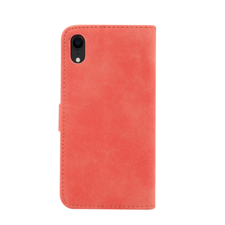 For iPhone XR Sheep Bar Material Horizontal Flip PU Leather Case with Holder & Card Slot & Wallet & Photo Frame