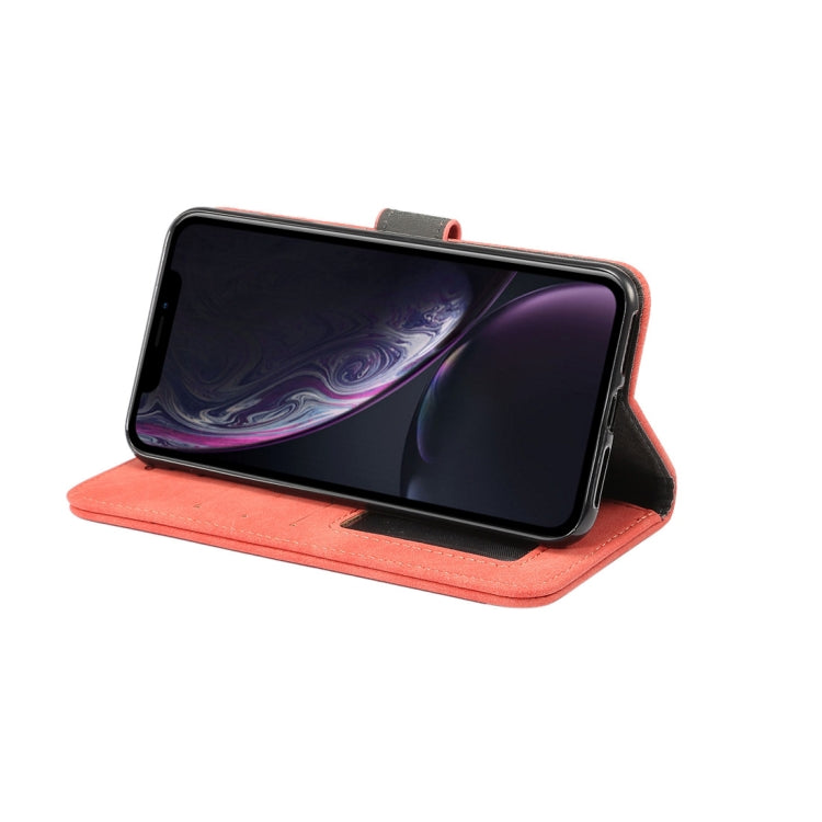 For iPhone XR Sheep Bar Material Horizontal Flip PU Leather Case with Holder & Card Slot & Wallet & Photo Frame