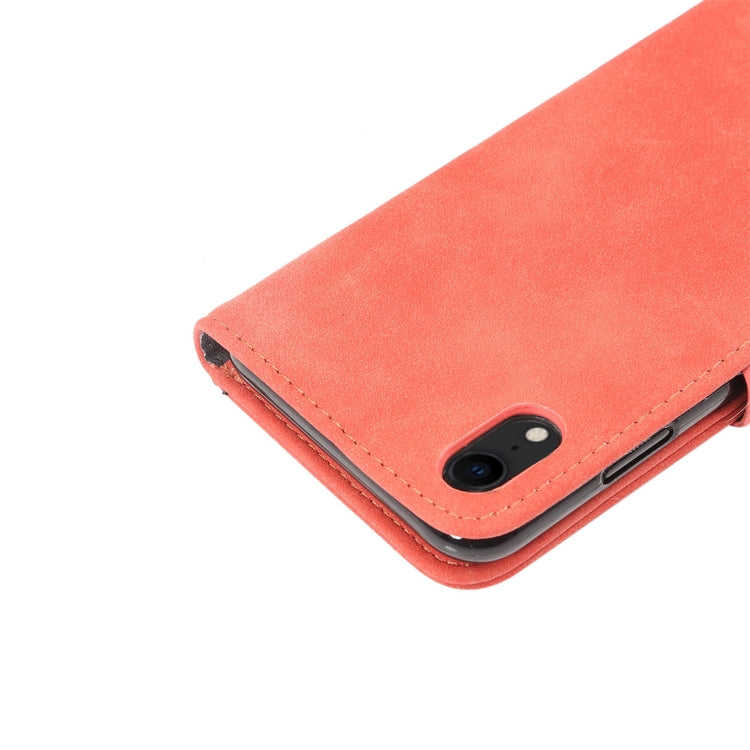 For iPhone XR Sheep Bar Material Horizontal Flip PU Leather Case with Holder & Card Slot & Wallet & Photo Frame