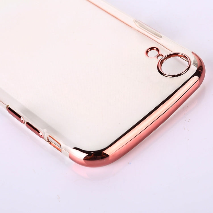 For iPhone XR Three Sections Electroplating Side TPU Protective Back Case