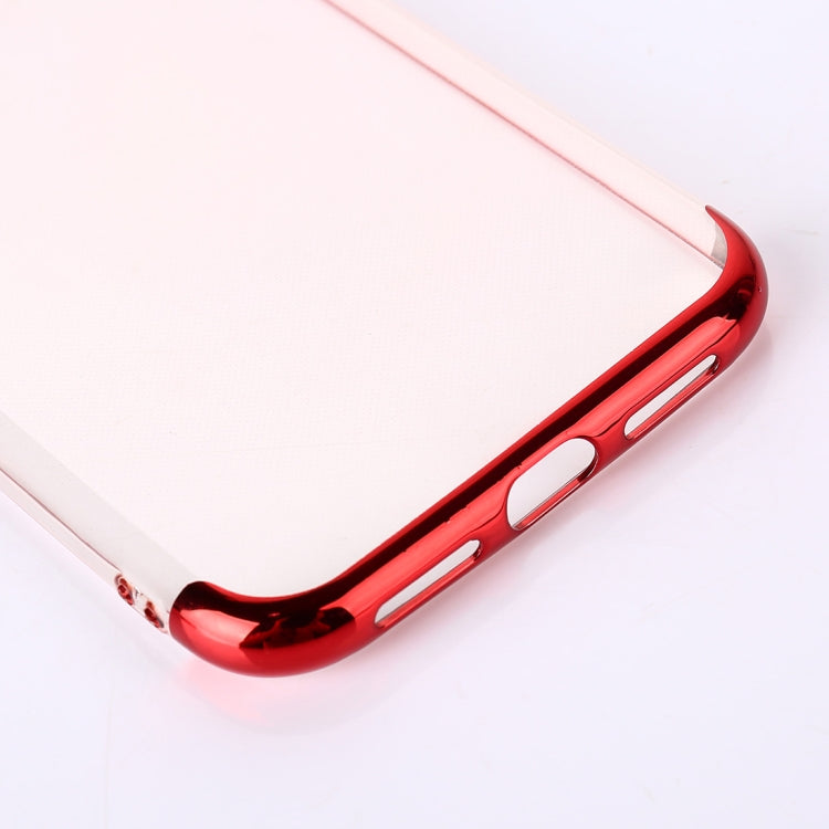 For iPhone XR Three Sections Electroplating Side TPU Protective Back Case