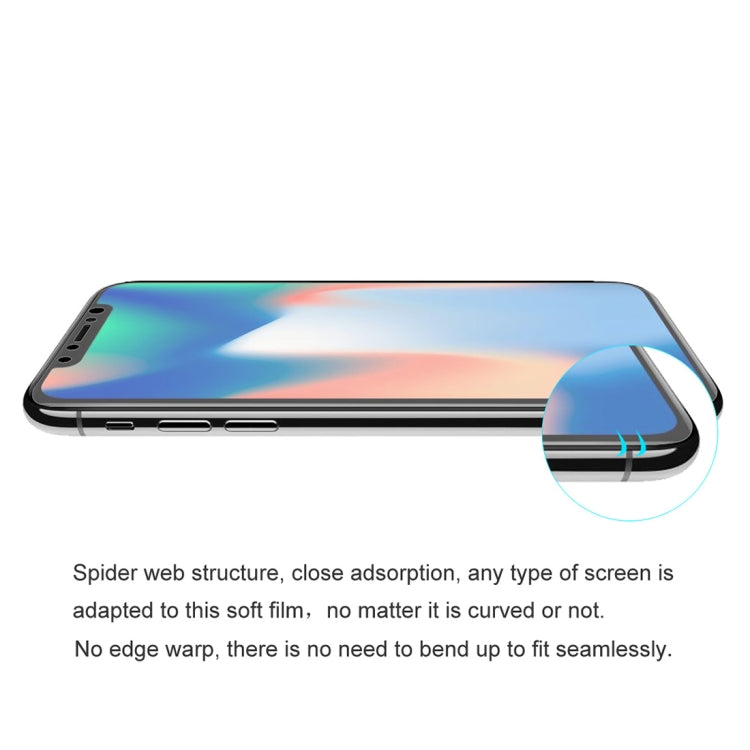 ENKAY Hat-Prince 0.1mm 3D Full Screen Protector Explosion-proof Hydrogel Film for iPhone XS, TPU+TPE+PET Material