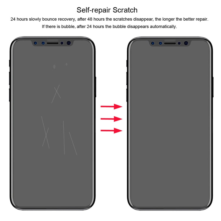ENKAY Hat-Prince 0.1mm 3D Full Screen Protector Explosion-proof Hydrogel Film for iPhone XS, TPU+TPE+PET Material