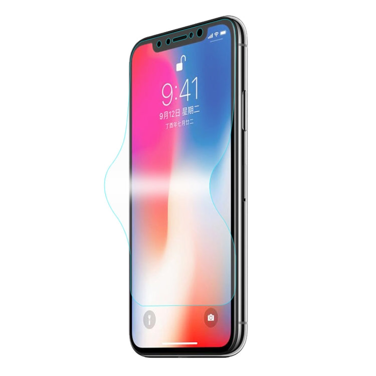 ENKAY Hat-Prince 0.1mm 3D Full Screen Protector Explosion-proof Hydrogel Film for iPhone XS, TPU+TPE+PET Material