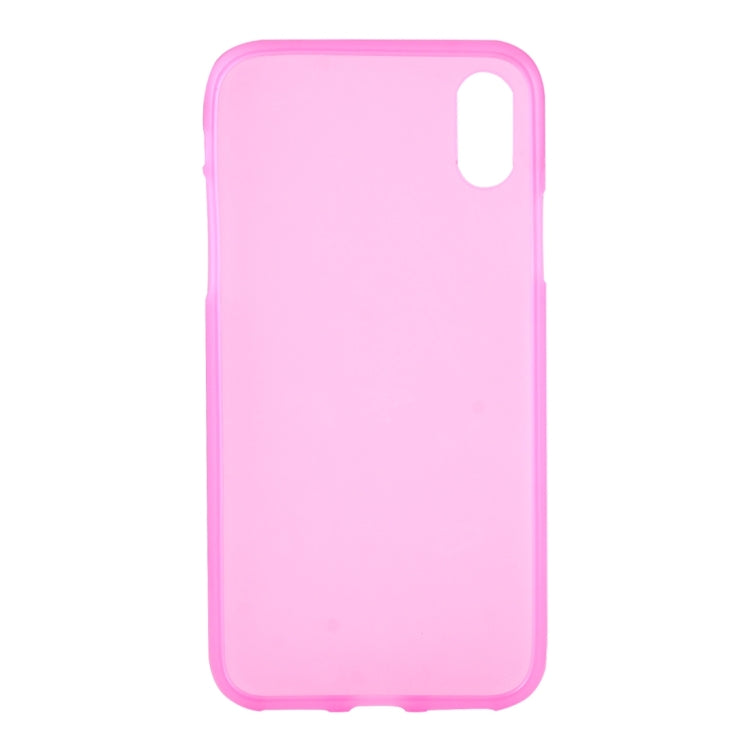 For iPhone X / XS Solid Color Frosted Soft TPU Case