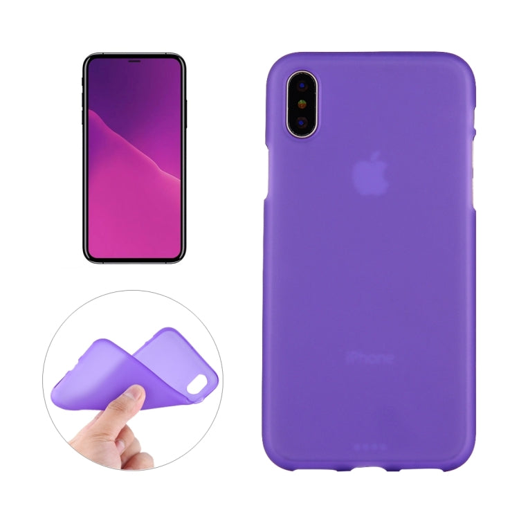 For iPhone X / XS Solid Color Frosted Soft TPU Case