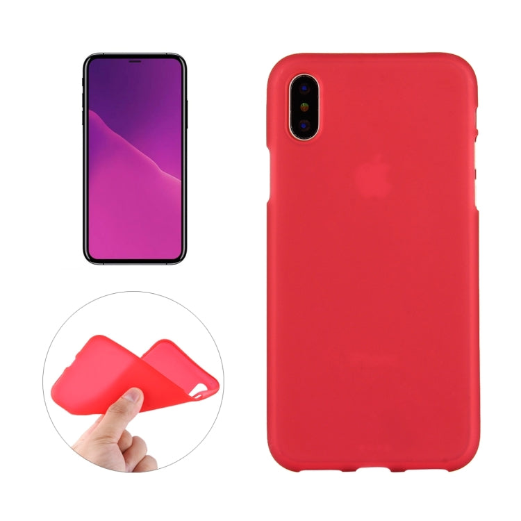 For iPhone X / XS Solid Color Frosted Soft TPU Case