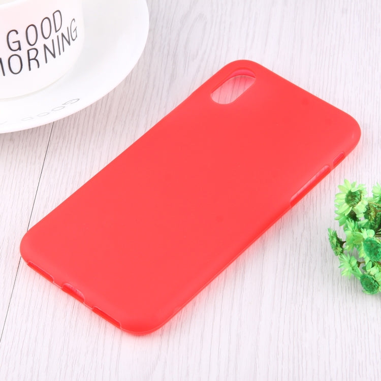 For iPhone X / XS Solid Color Frosted Soft TPU Case