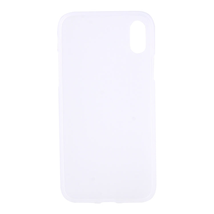 For iPhone X / XS Solid Color Frosted Soft TPU Case