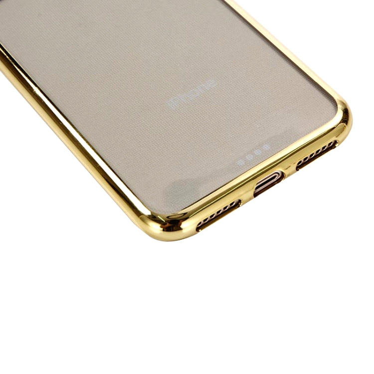 For iPhone X / XS Ultra-thin Electroplating Soft TPU Protective Back Cover Case