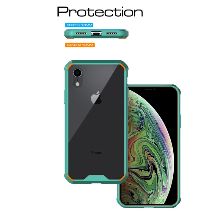 For iPhone X / XS Acrylic + TPU Shockproof Transparent Armor Case