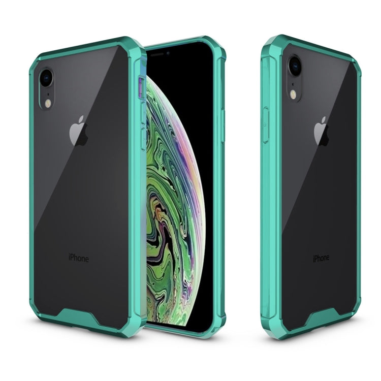 For iPhone X / XS Acrylic + TPU Shockproof Transparent Armor Case