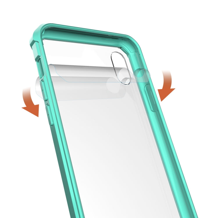 For iPhone X / XS Acrylic + TPU Shockproof Transparent Armor Case