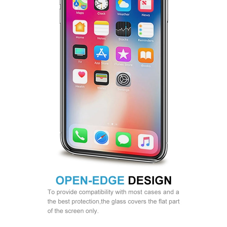 For iPhone XS / X 10pcs 9H 2.5D Tempered Glass Film