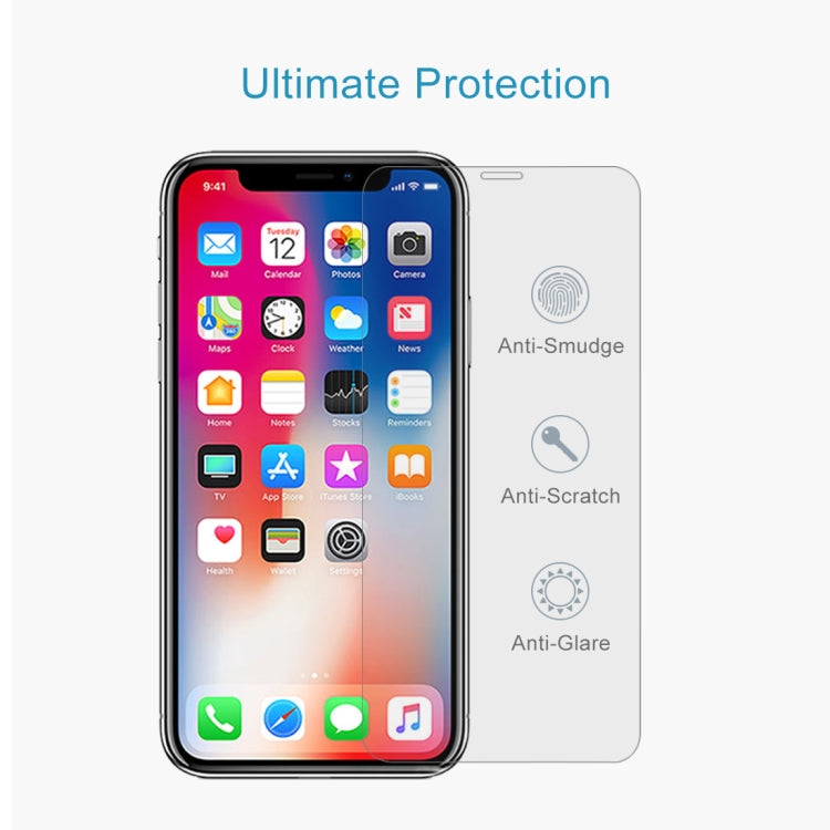 For iPhone XS / X 100pcs 9H 2.5D Tempered Glass Film