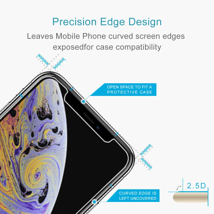 For iPhone XS / X 9H 2.5D Tempered Glass Film