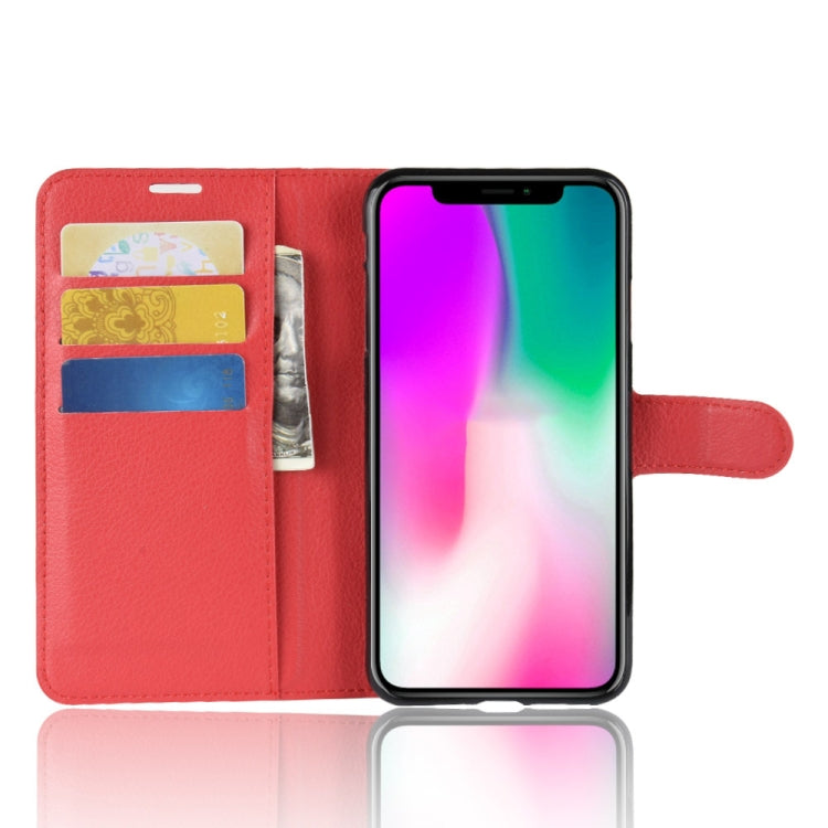 For iPhone X / XS Litchi Texture Horizontal Flip Leather Case  with Wallet & Holder & Card Slots