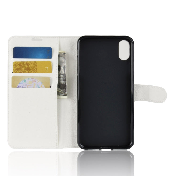 For iPhone X / XS Litchi Texture Horizontal Flip Leather Case  with Wallet & Holder & Card Slots