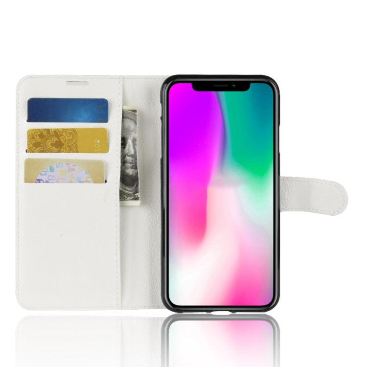 For iPhone X / XS Litchi Texture Horizontal Flip Leather Case  with Wallet & Holder & Card Slots