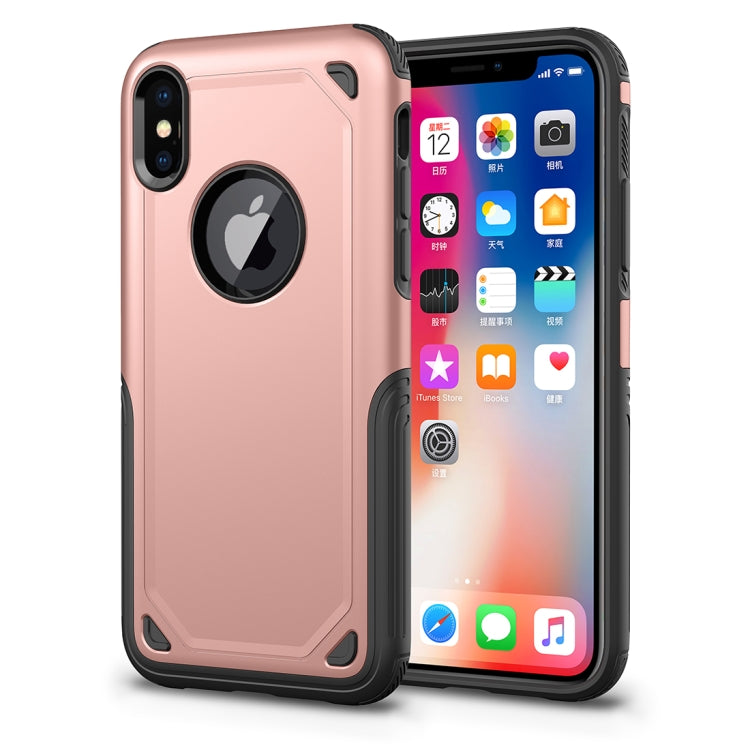 For iPhone X / XS Shockproof Rugged Armor Protective Case