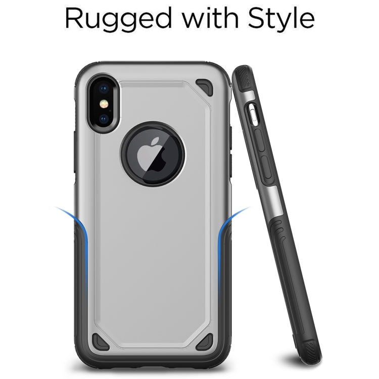 For iPhone X / XS Shockproof Rugged Armor Protective Case