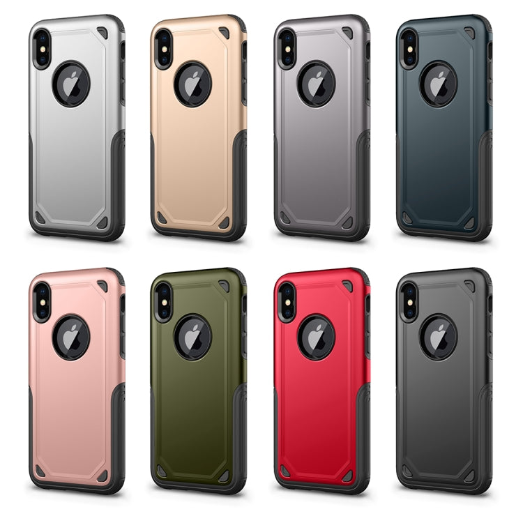 For iPhone X / XS Shockproof Rugged Armor Protective Case