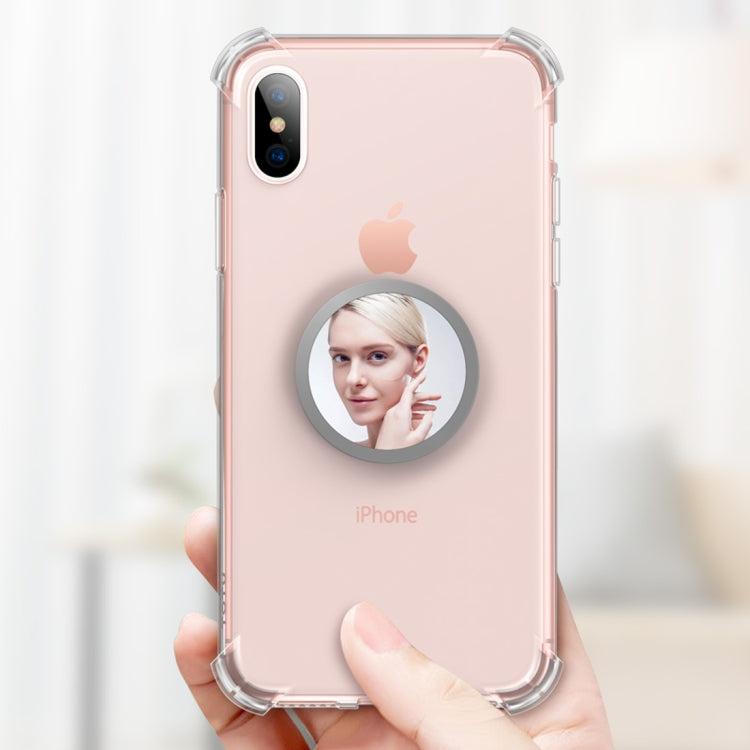 For iPhone X / XS TOTUDESIGN TPU Case with Magnetic Holder(Transparent)