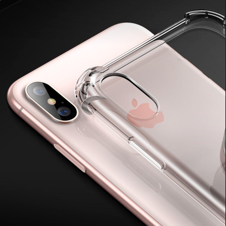 For iPhone X / XS TOTUDESIGN TPU Case with Magnetic Holder(Transparent)