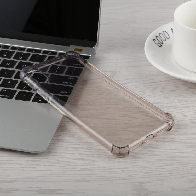For iPhone XS Max 50 PCS 0.75mm Dropproof Transparent TPU Case (Brown)