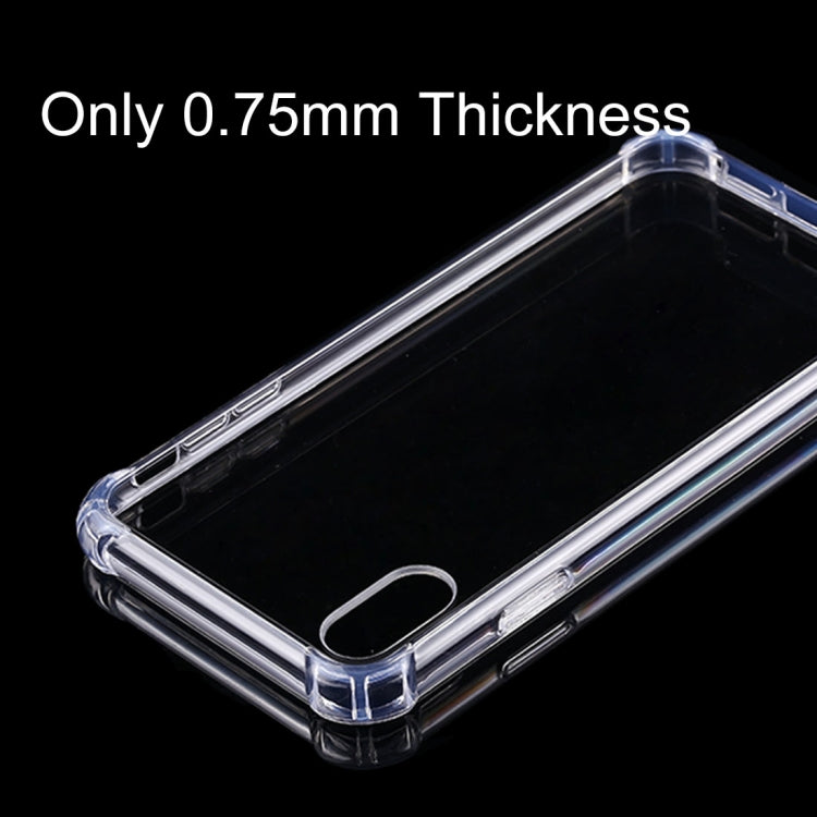 For iPhone XS Max 0.75mm Dropproof Transparent TPU Case
