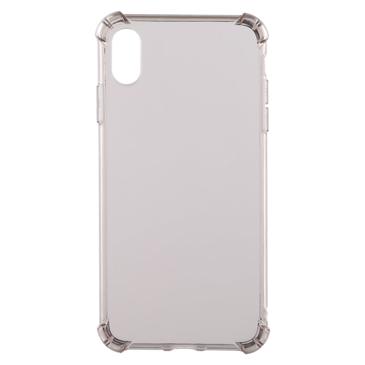 For iPhone XS Max 0.75mm Dropproof Transparent TPU Case (Brown)