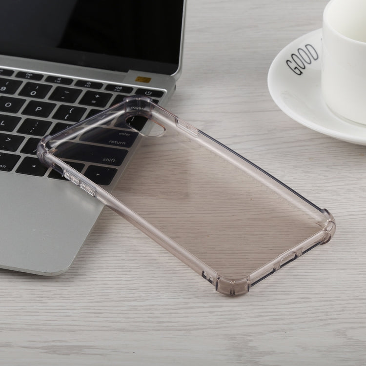 For iPhone XS Max 0.75mm Dropproof Transparent TPU Case (Brown)