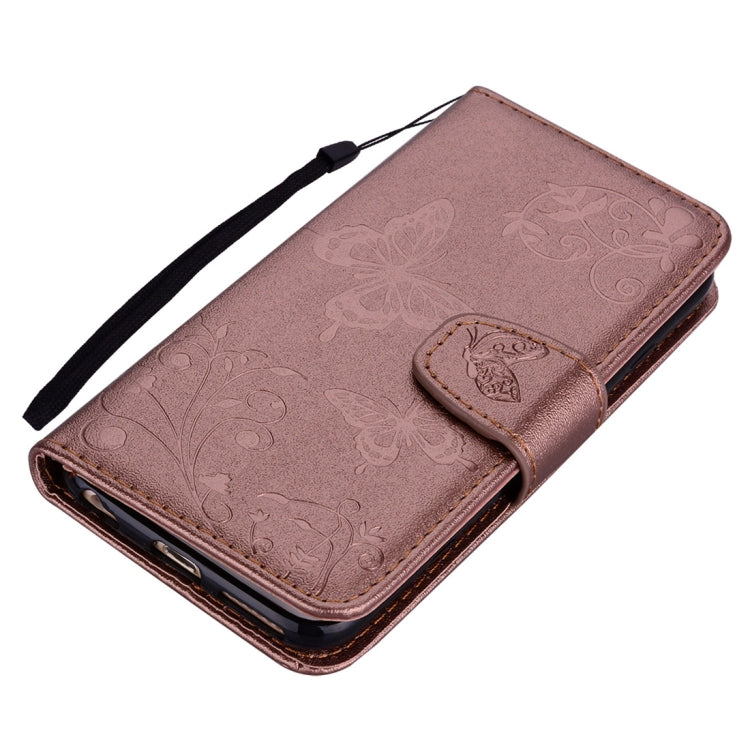 For iPhone XS Max Floral Butterfly Pattern Horizontal Flip Leather Case with Mirror & Card Slot & Holder & Wallet & Lanyard