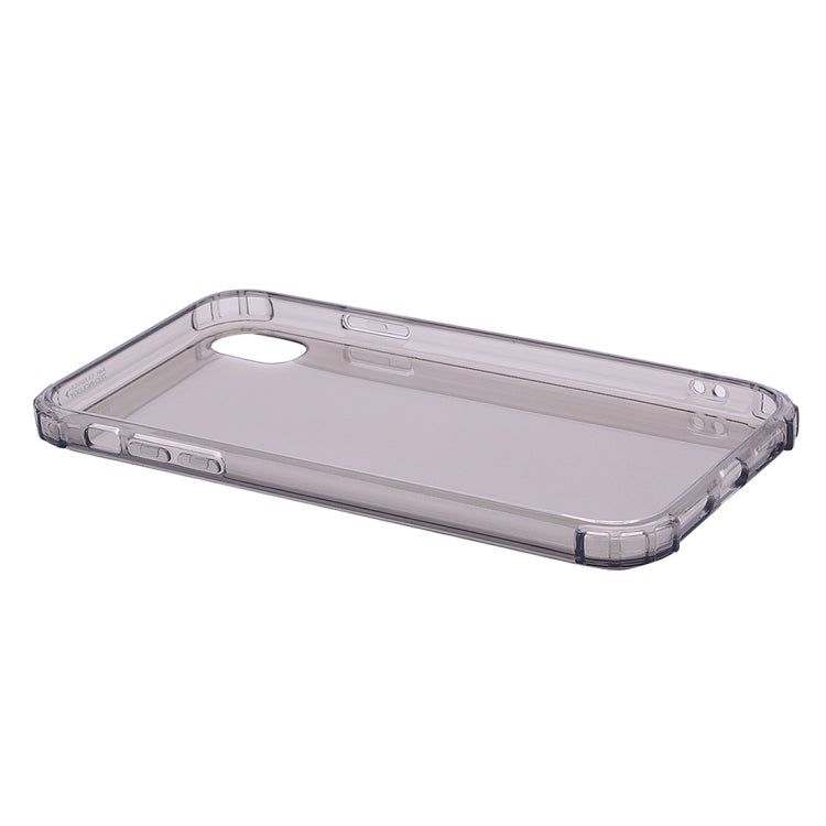 For iPhone XS Max Simple Style TPU Shockproof Protective Back Case (Grey)