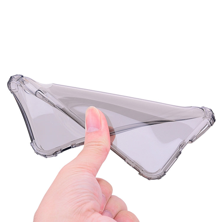 For iPhone XS Max Simple Style TPU Shockproof Protective Back Case (Grey)