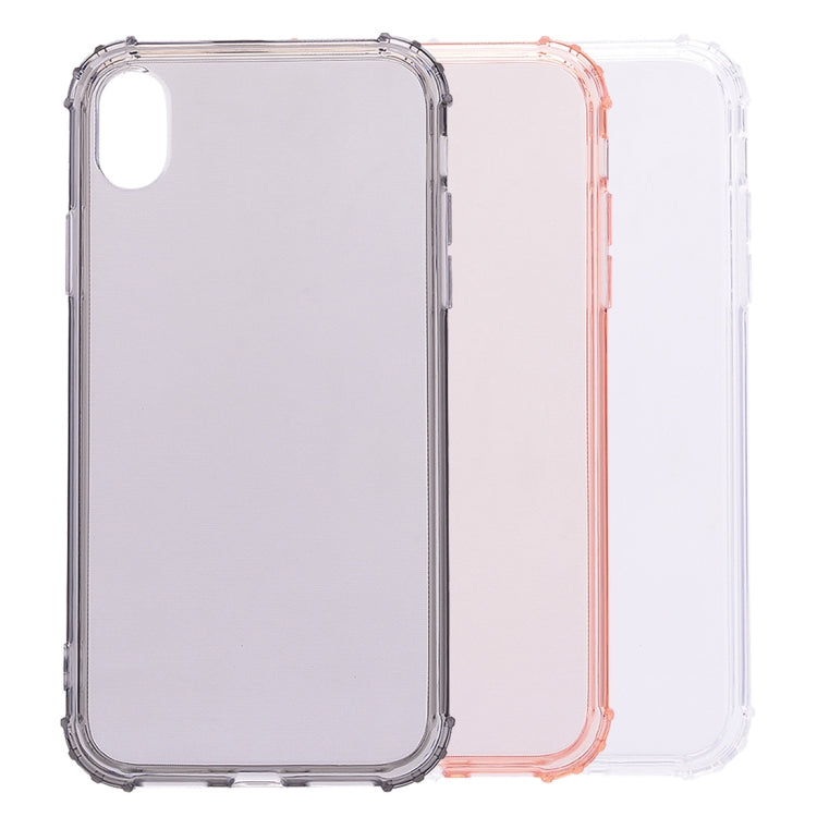 For iPhone XS Max Simple Style TPU Shockproof Protective Back Case (Grey)