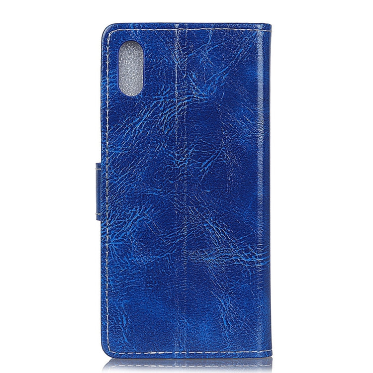 For iPhone XS Max Retro Crazy Horse Texture Horizontal Flip Leather Case with Holder & Card Slots & Photo Frame