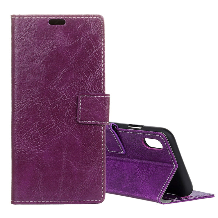 For iPhone XS Max Retro Crazy Horse Texture Horizontal Flip Leather Case with Holder & Card Slots & Photo Frame