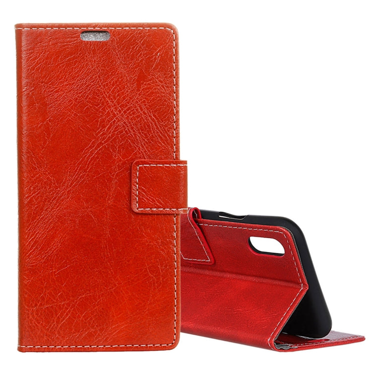 For iPhone XS Max Retro Crazy Horse Texture Horizontal Flip Leather Case with Holder & Card Slots & Photo Frame