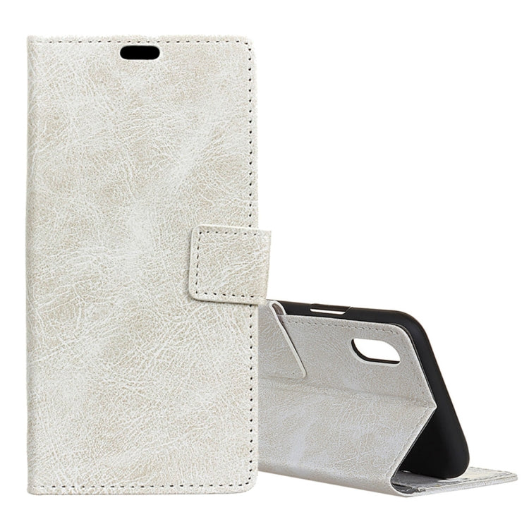 For iPhone XS Max Retro Crazy Horse Texture Horizontal Flip Leather Case with Holder & Card Slots & Photo Frame