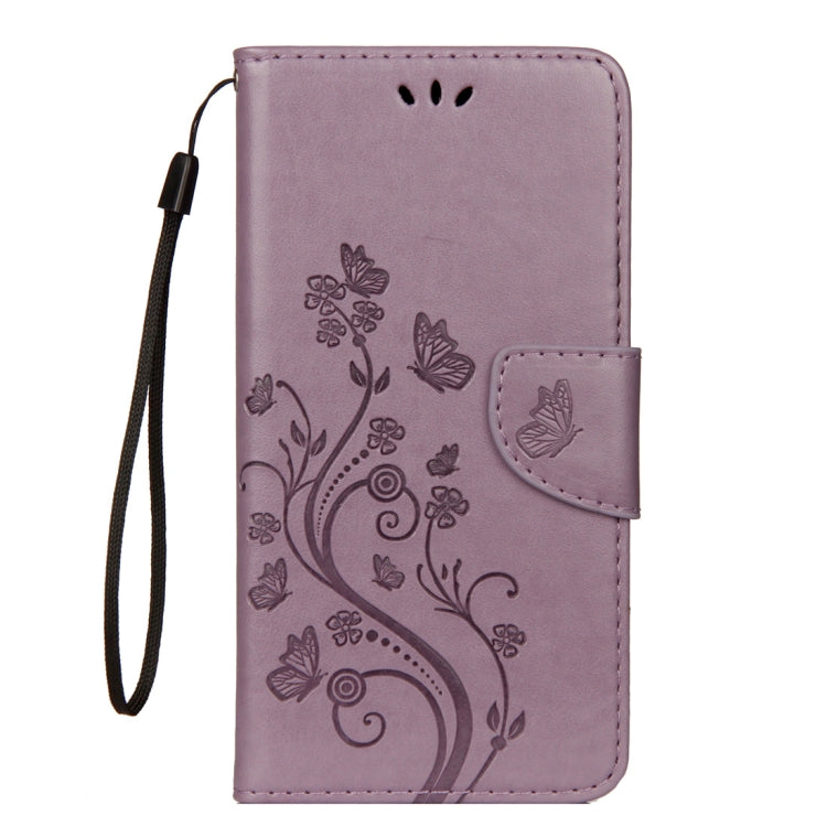 For iPhone XS Max Embossed Butterfly Pattern Horizontal Flip Leather Case with Card Slot & Holder & Wallet & Lanyard