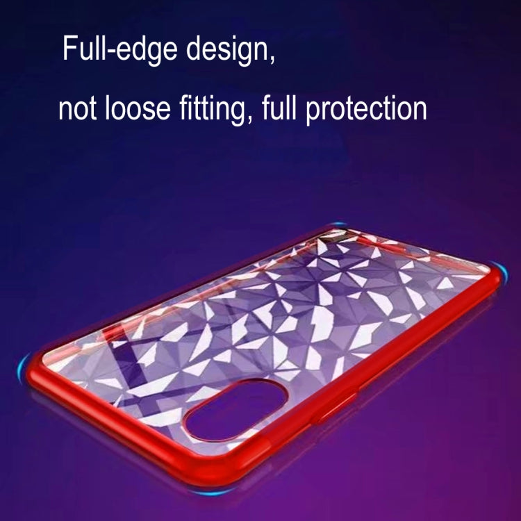 For iPhone XS Max Diamond Texture Electroplating TPU Case