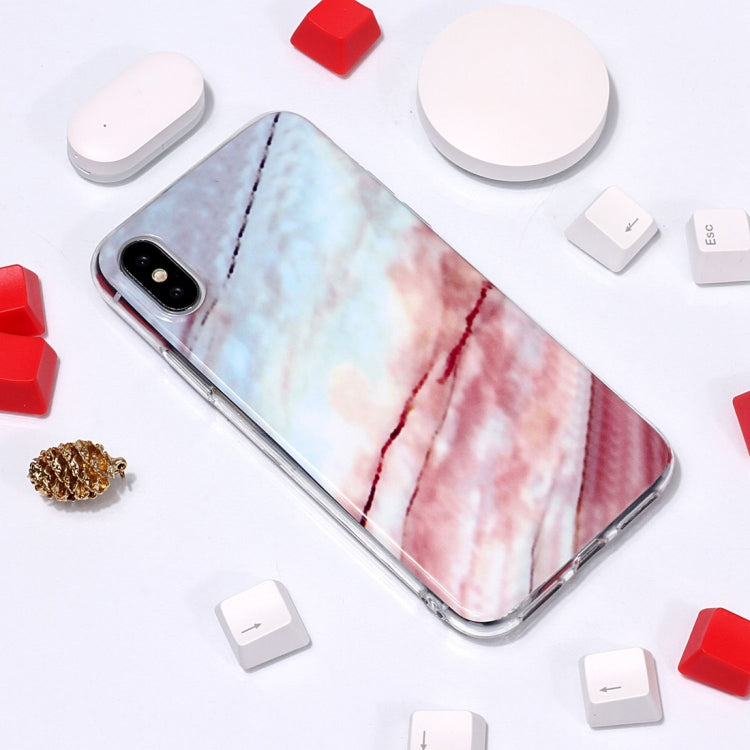 For iPhone XS Max Marble Pattern TPU Soft Protective Case