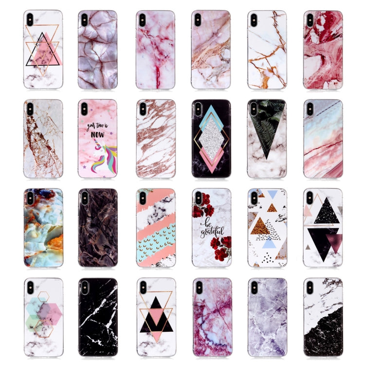 For iPhone XS Max Marble Pattern TPU Soft Protective Case
