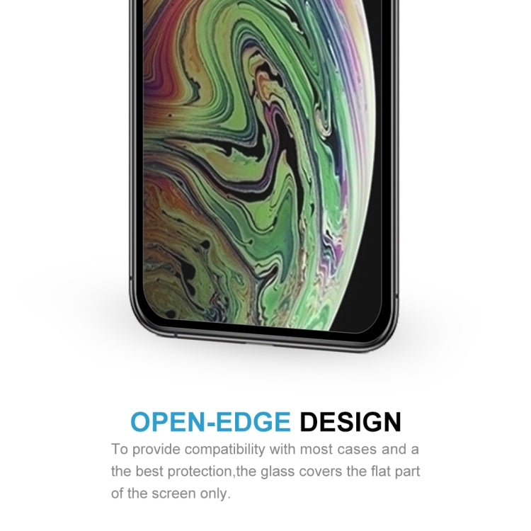 For iPhone 11 Pro Max / XS Max 10pcs 9H 10D Full Screen Tempered Glass Screen Protector (Black)